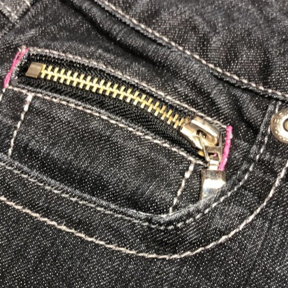 VINTAGE BONGO BLACKWASH SLIM STRAIGHT JEANS 7/29x32 😎 - Picture 5 of 13